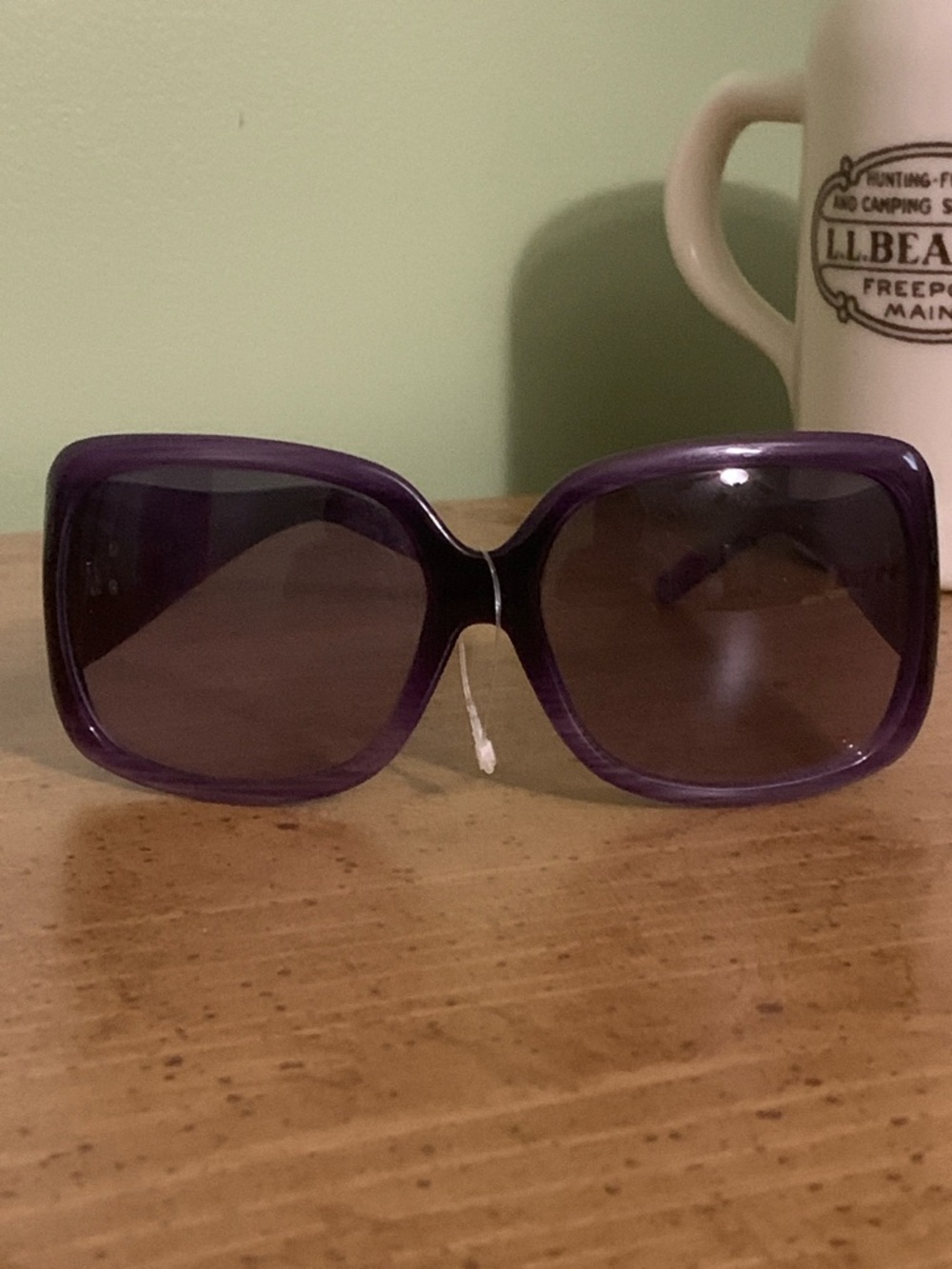 Steve Madden Oversized Square Frame Purple Sunglasses